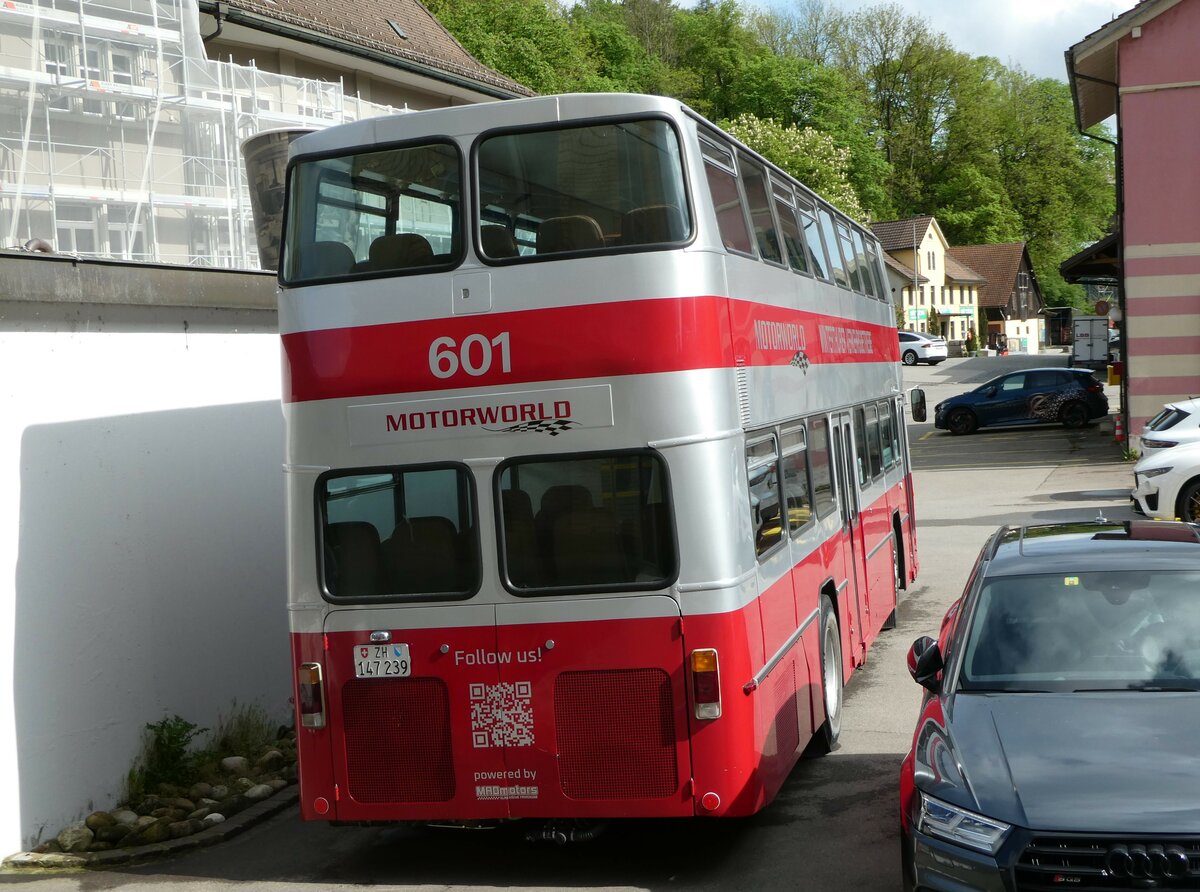 (249'858) - Motorworld, Kemptthal - Nr. 601/ZH 147'239 - B�ssing (ex WV Winterthur Nr. 601; ex WV Winterthur Nr. 201; ex Amt f�r Luftverkehr, Z�rich Nr. 47; ex Swissair, Z�rich Nr. 23) am 12. Mai 2023 in Kemptthal, Motorworld