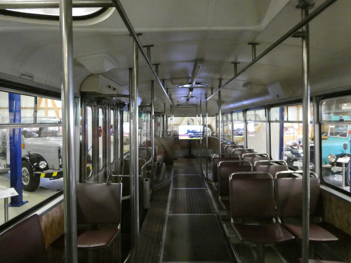 (250'340) - VBZ Z�rich (FBW-Club) - Nr. 239 - FBW/T�scher Hochlenker (ex Kamm, Schlieren; ex VBZ Z�rich Nr. 239; ex VBZ Z�rich Nr. 219) am 21. Mai 2023 in Wetzikon, FBW-Museum (Innenaufnahme)