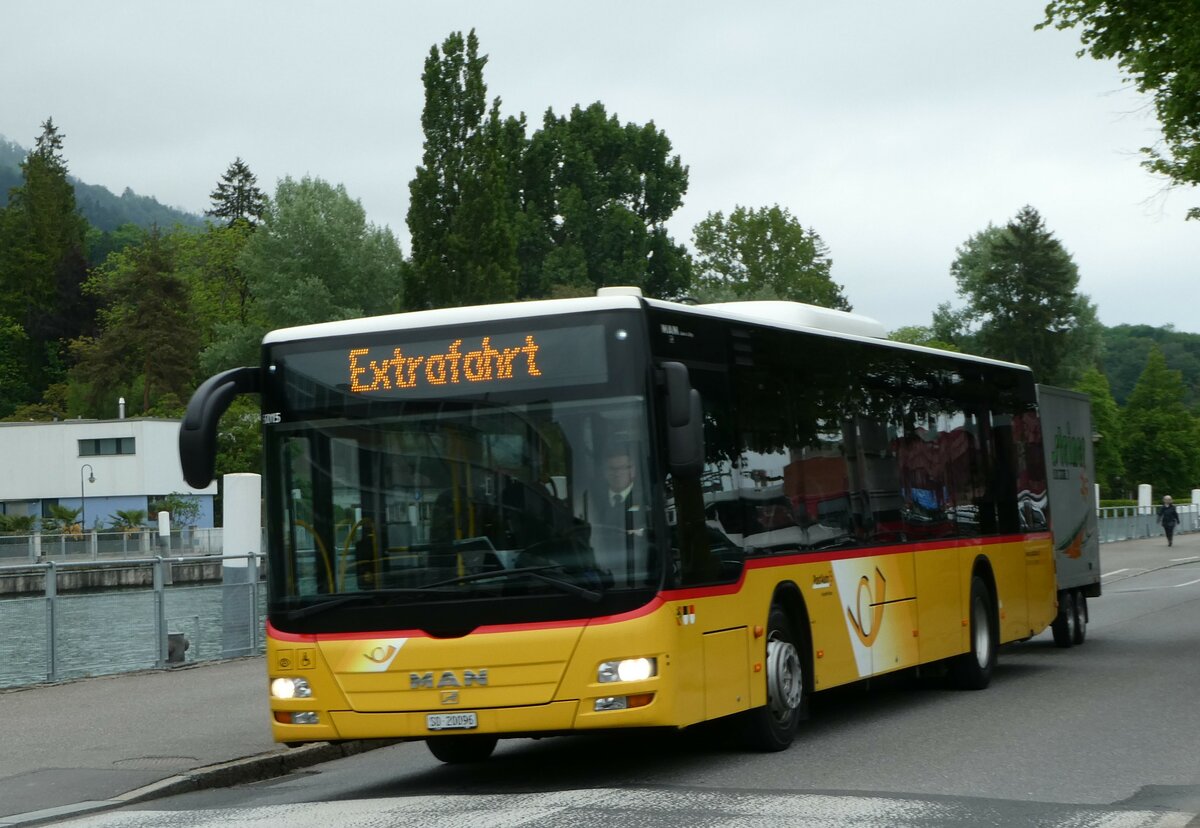 (250'385) - Steiner, Messen - SO 20'096/PID 5015 - MAN (ex SO 104'174) am 24. Mai 2023 bei der Schiffl�ndte Thun