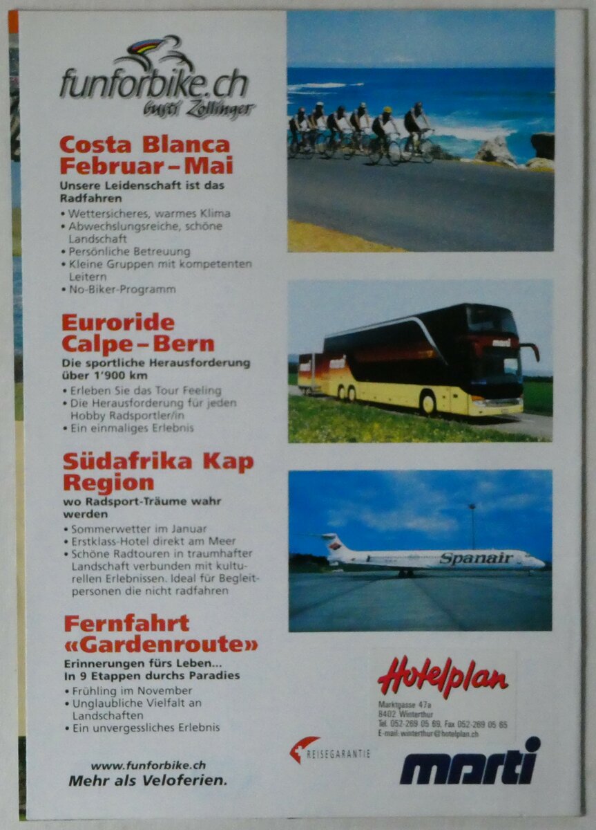 (250'413) - Marti-Radsportferien 2004 am 25. Mai 2004 in Thun (R�ckseite)