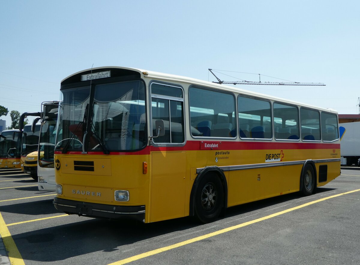 (250'703) - Eichenberger, B�singen - Saurer/R&J (ex Schlapp, Cottens; ex Ruklic, Schaffhausen; ex Heim Flums; ex Frigg, Zernez; ex P 24'279) am 29. Mai 2023 in Kerzers, Interbus
