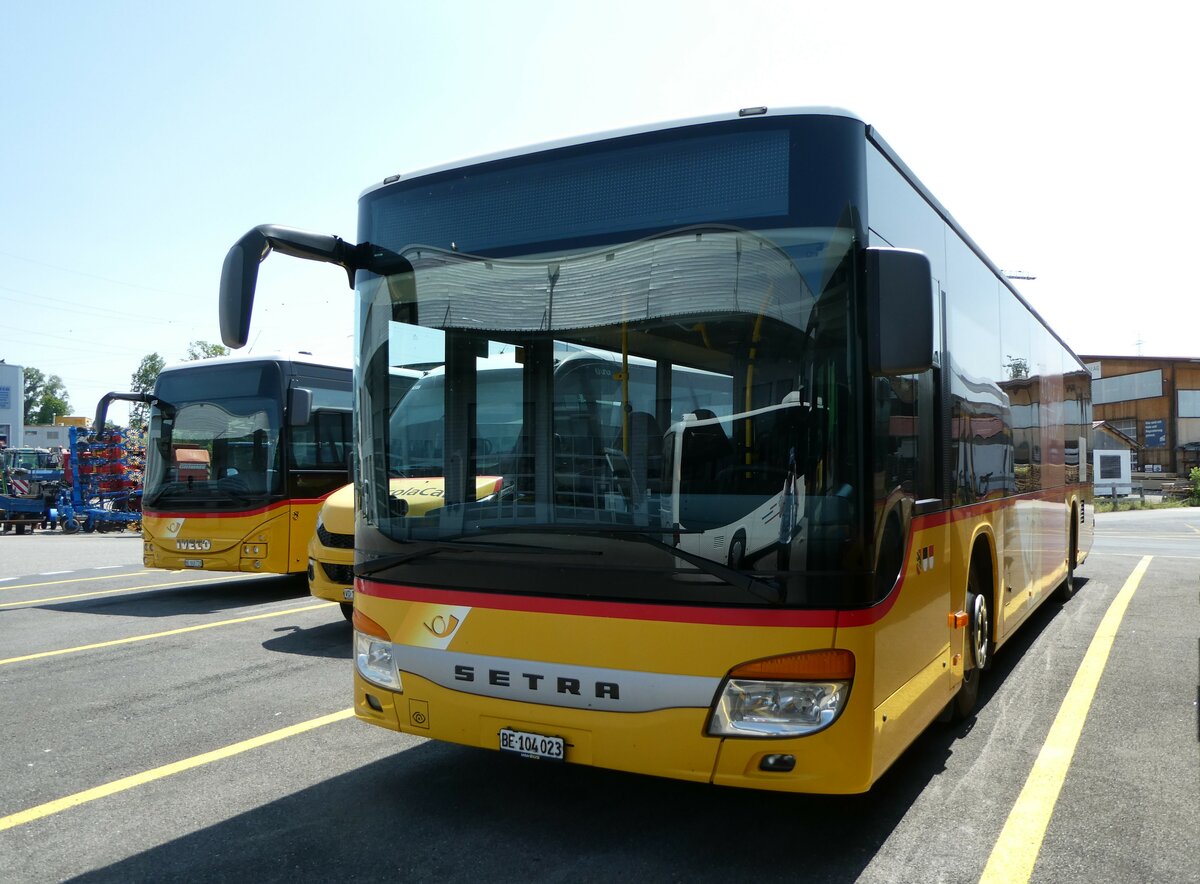 (250'712) - K�bli, Gstaad - BE 104'023/PID 5203 - Setra (ex Nr. 1) am 29. Mai 2023 in Kerzers, Interbus