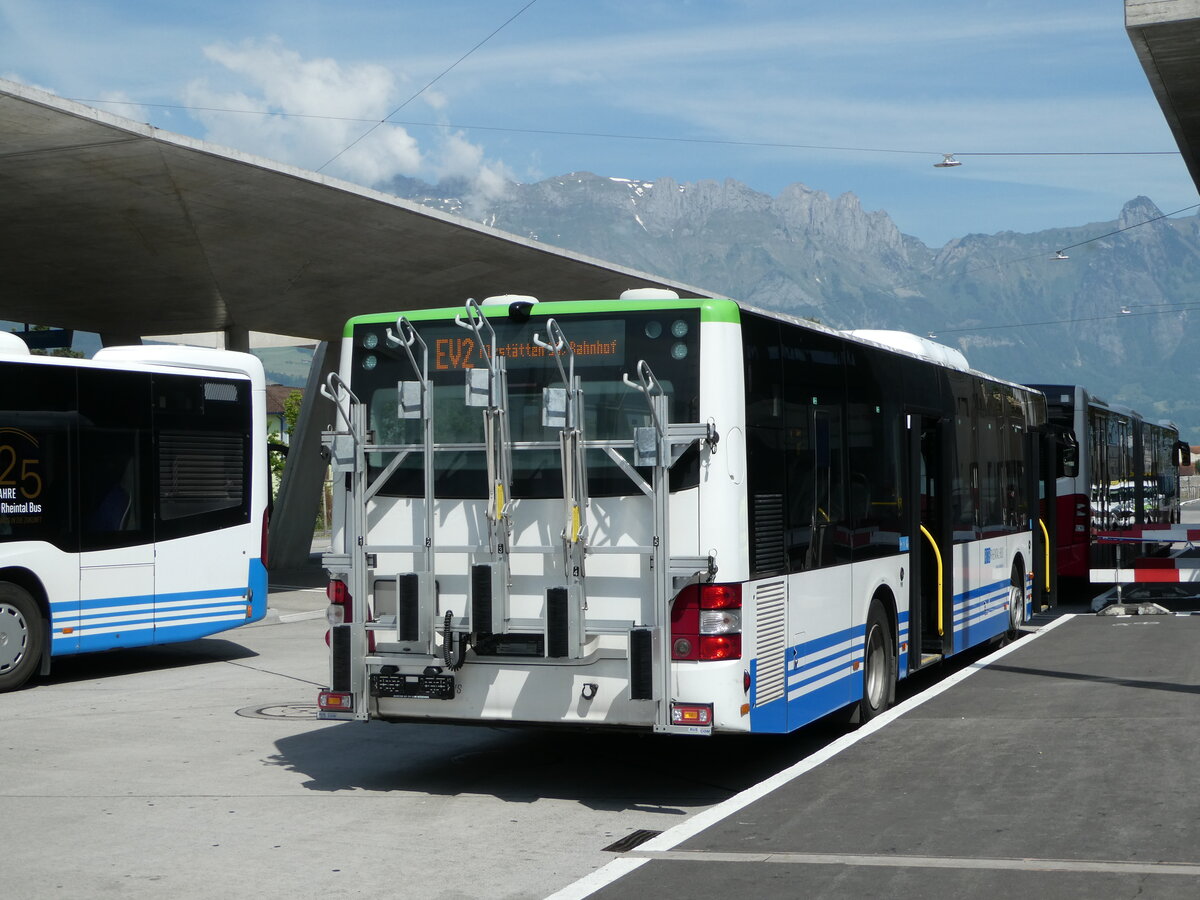 (250'766) - RTB Altst�tten - Nr. 914/SG 482'210 - MAN (ex PostBus/A BD 15'358) am 30. Mai 2023 beim Bahnhof Buchs