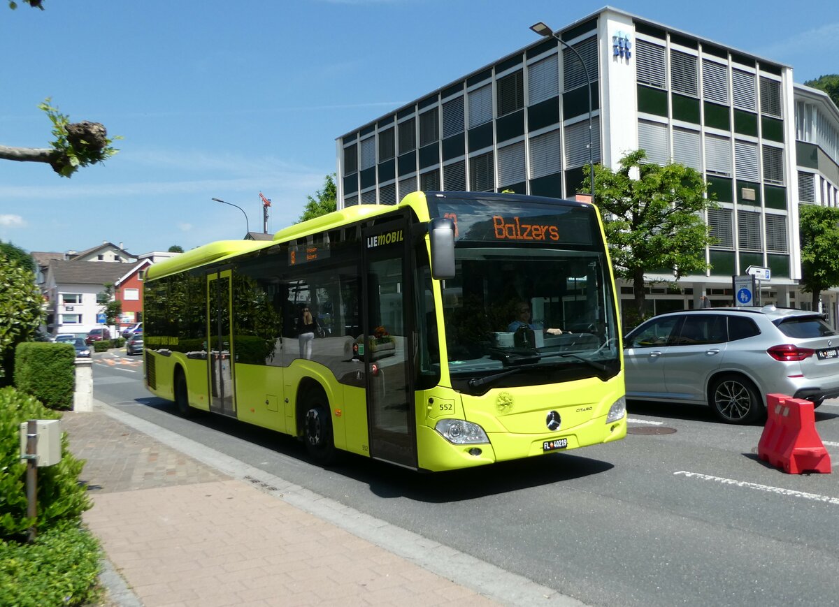 (250'793) - BOS PS Anstalt, Vaduz - Nr. 552/FL 40'219 - Mercedes (ex PLA Vaduz Nr. 47/PID 10'909) am 30. Mai 2023 in Vaduz, St�dtle