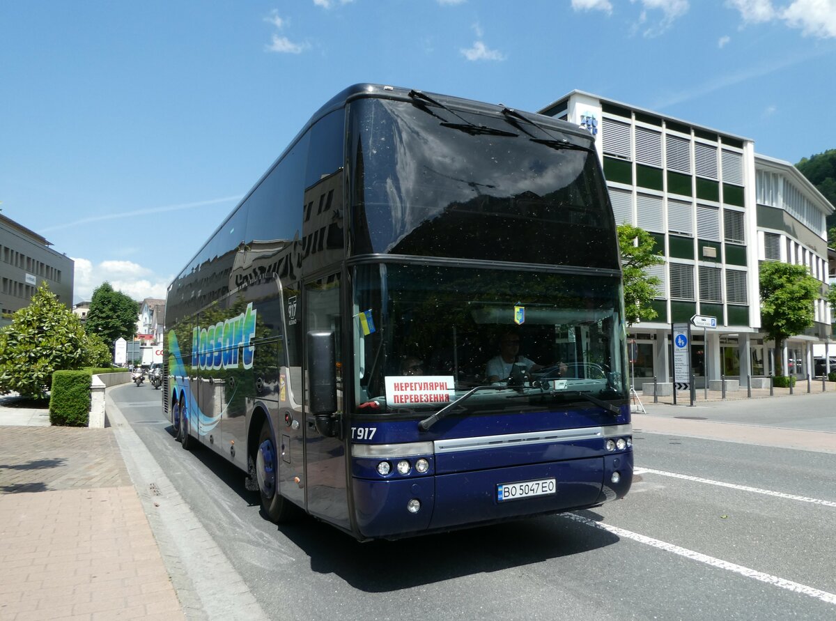 (250'804) - Aus der Ukraine: ??? - BO 5047 EO - Van Hool (ex Bossart, CH-Glattbrugg) am 30. Mai 2023 in Vaduz, St�dtle