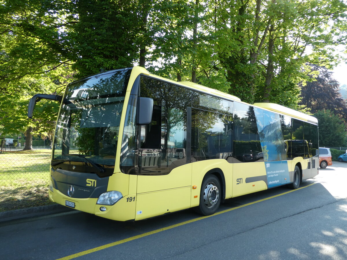(250'838) - STI Thun - Nr. 191/BE 804'191 - Mercedes am 1. Juni 2023 bei der Schiffl�ndte Thun