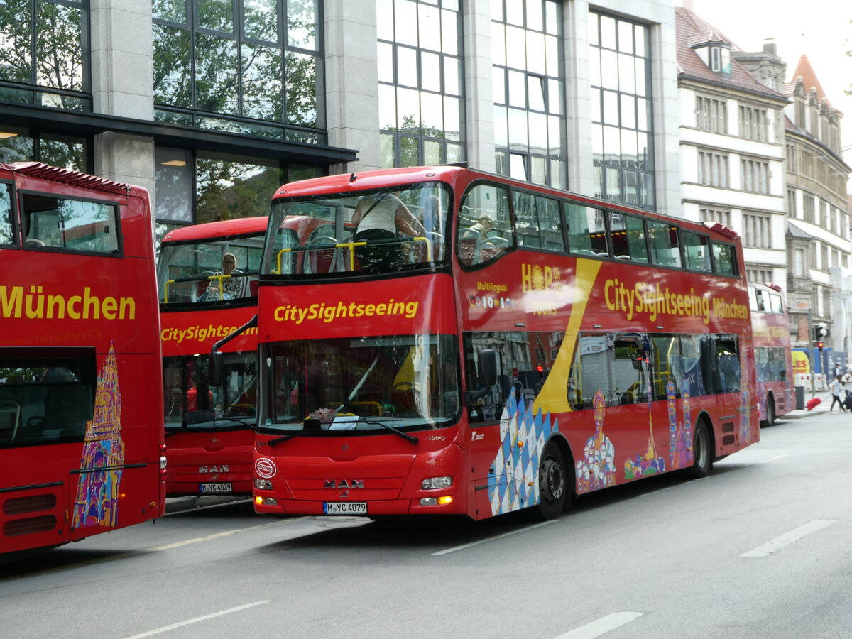 (251'088) - Yellow Cab Verkehrsbetrieb, M�nchen - M-YC 4079 - MAN am 5. Juni 2023 beim Hauptbahnhof M�nchen