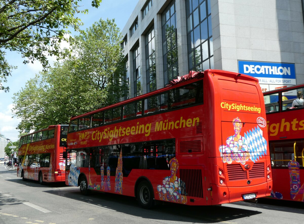 (251'092) - Yellow Cab Verkehrsbetrieb, M�nchen - M-YC 4109 - G�lery�z am 5. Juni 2023 beim Hauptbahnhof M�nchen
