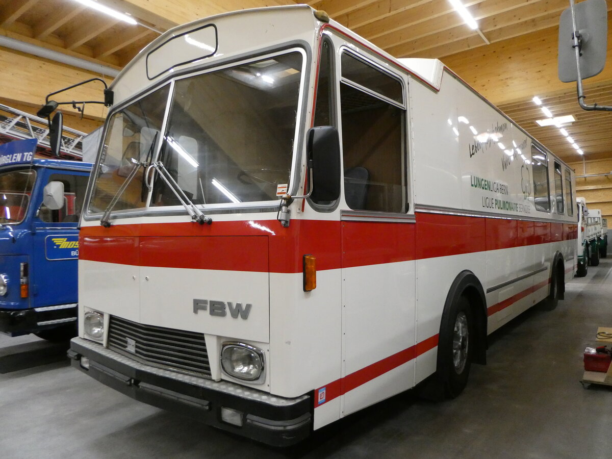 (251'265) - Lungenliga, Bern (R�llin) - FBW/Lauber am 10. Juni 2023 in N�fels, FBW-Museum