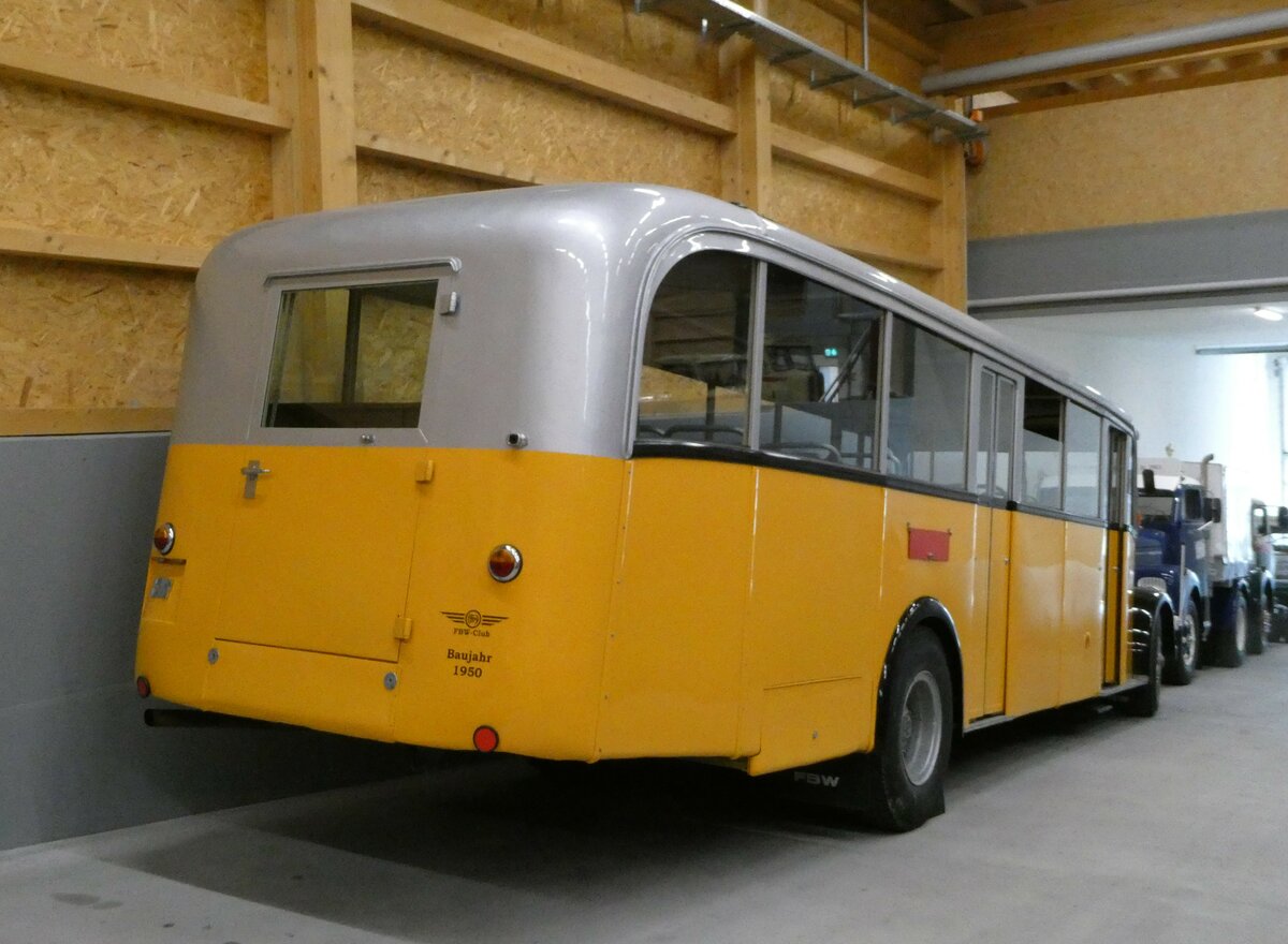 (251'270) - R�llin, Hirzel - FBW/T�scher - (ex Egger, Grafenried; ex P P 24'586; ex P 1414) am 10. Juni 2023 in N�fels, FBW-Museum