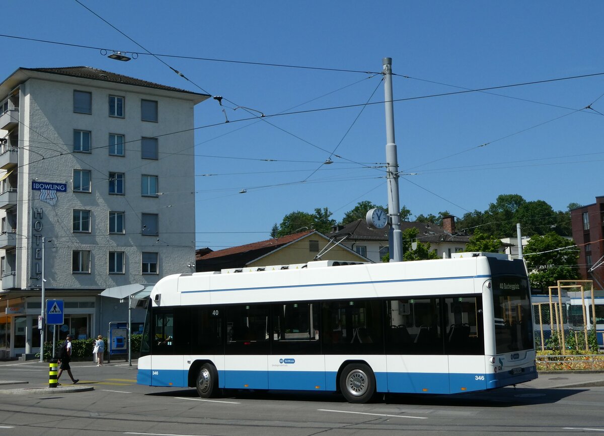 (251'417) - VBZ Z�rich - Nr. 346/ZH 956'346 - Hess am 13. Juni 2023 in Z�rich, Seebach