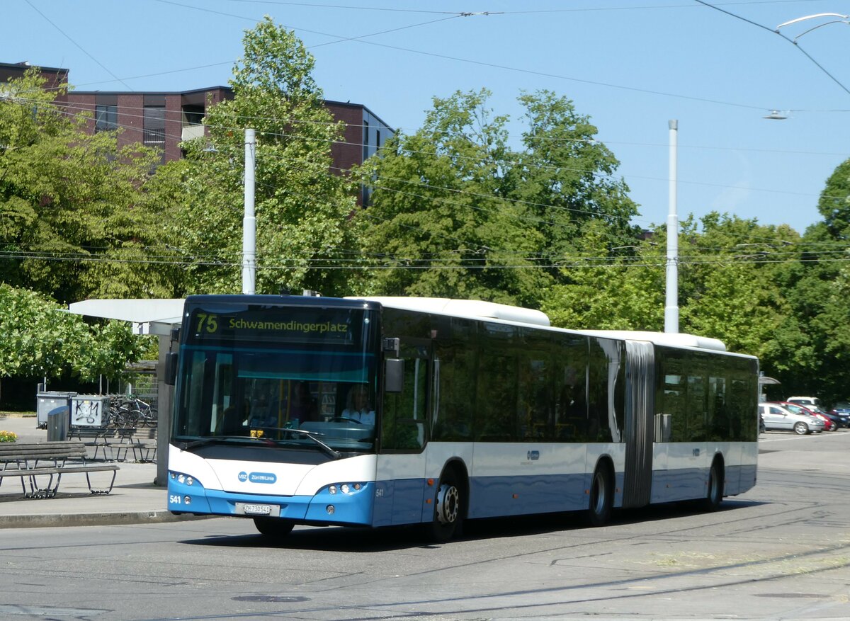 (251'430) - VBZ Z�rich - Nr. 541/ZH 730'541 - Neoplan am 13. Juni 2023 in Z�rich, Seebach
