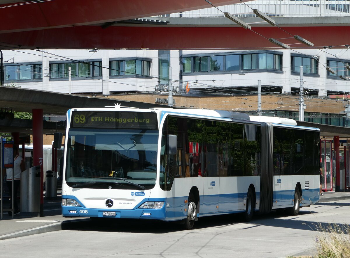 (251'439) - VBZ Z�rich - Nr. 406/ZH 745'406 - Mercedes am 13. Juni 2023 in Z�rich, Bucheggplatz