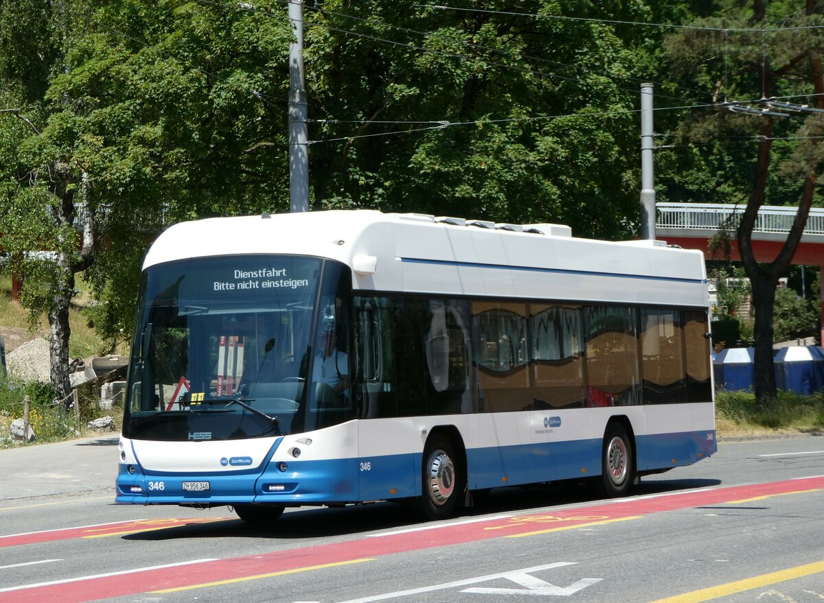 (251'456) - VBZ Z�rich - Nr. 346/ZH 956'346 - Hess am 13. Juni 2023 in Z�rich, Bucheggplatz