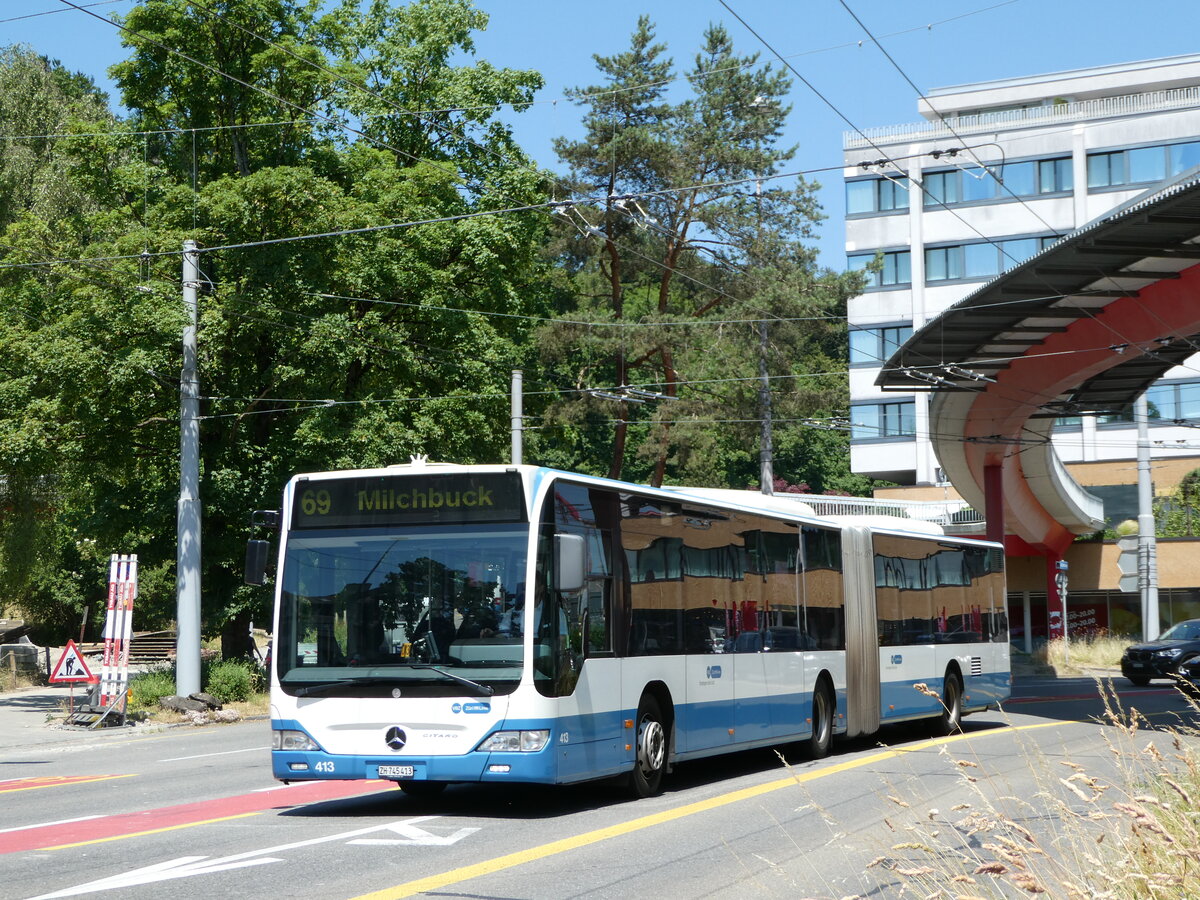 (251'457) - VBZ Z�rich - Nr. 413/ZH 745'413 - Mercedes am 13. Juni 2023 in Z�rich, Bucheggplatz