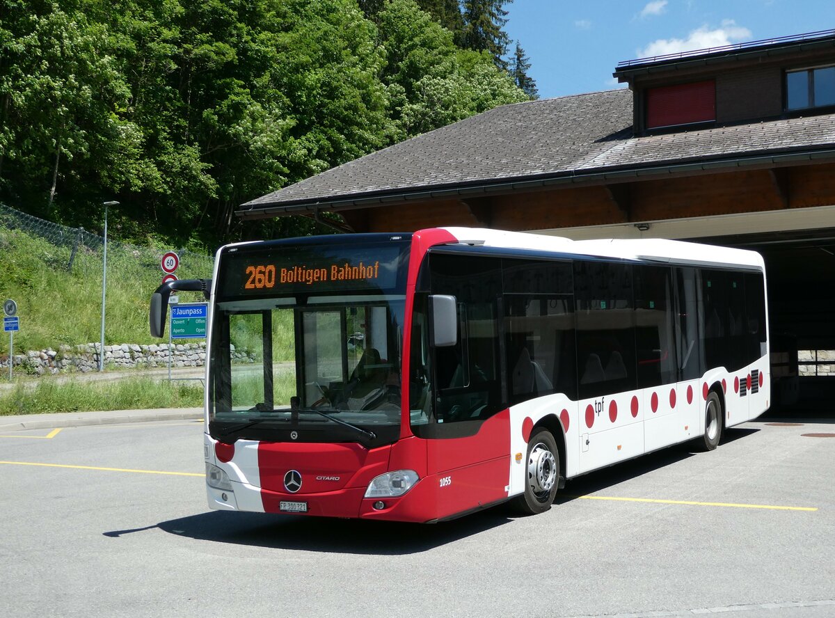 (251'558) - TPF Fribourg - Nr. 1055/FR 300'321 - Mercedes am 15. Juni 2023 in Kappelboden, Garage