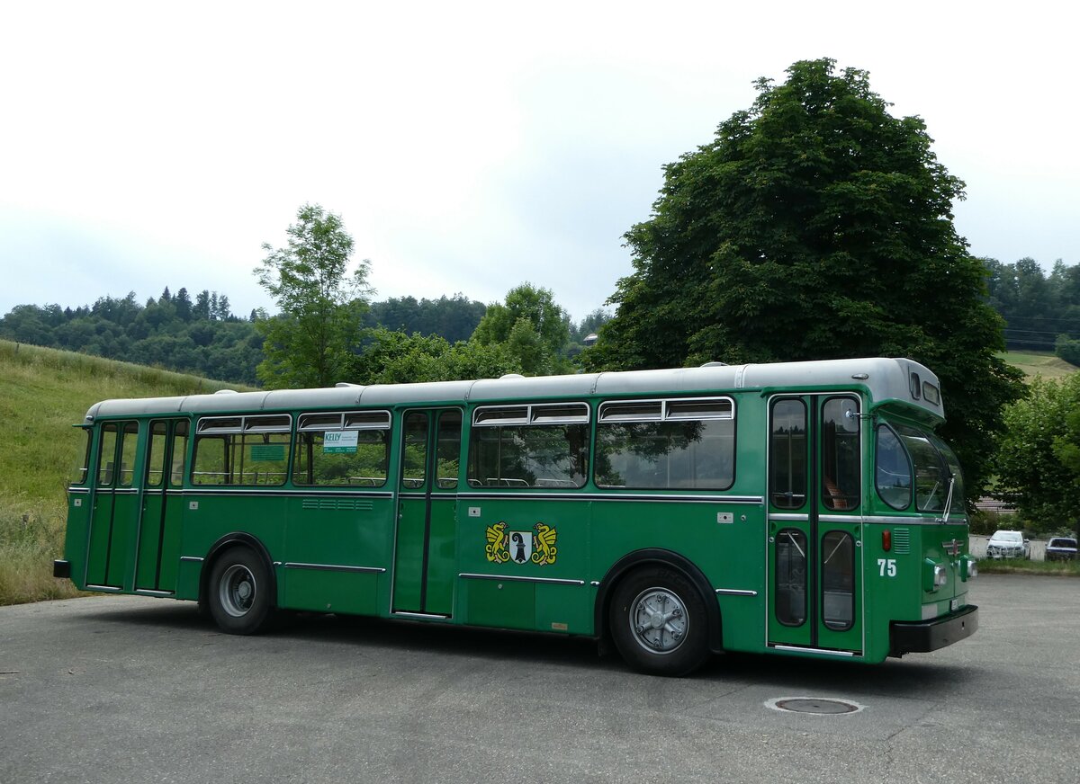 (251'779) - BVB Basel (RWB) - Nr. 75/BE 399'675 - FBW/FHS am 18. Juni 2023 in Heimiswil, L�wen