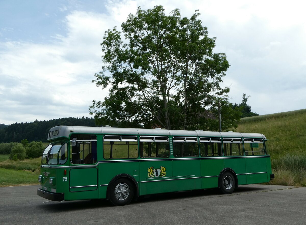 (251'781) - BVB Basel (RWB) - Nr. 75/BE 399'675 - FBW/FHS am 18. Juni 2023 in Heimiswil, L�wen