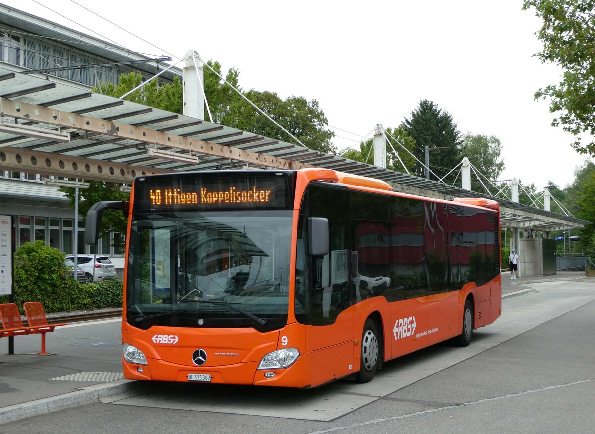 (251'853) - RBS Worblaufen - Nr. 9/BE 535'309 - Mercedes am 22. Juni 2023 in Ittigen, Papierm�hle