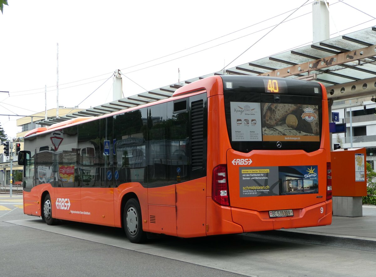 (251'854) - RBS Worblaufen - Nr. 9/BE 535'309 - Mercedes am 22. Juni 2023 in Ittigen, Papierm�hle