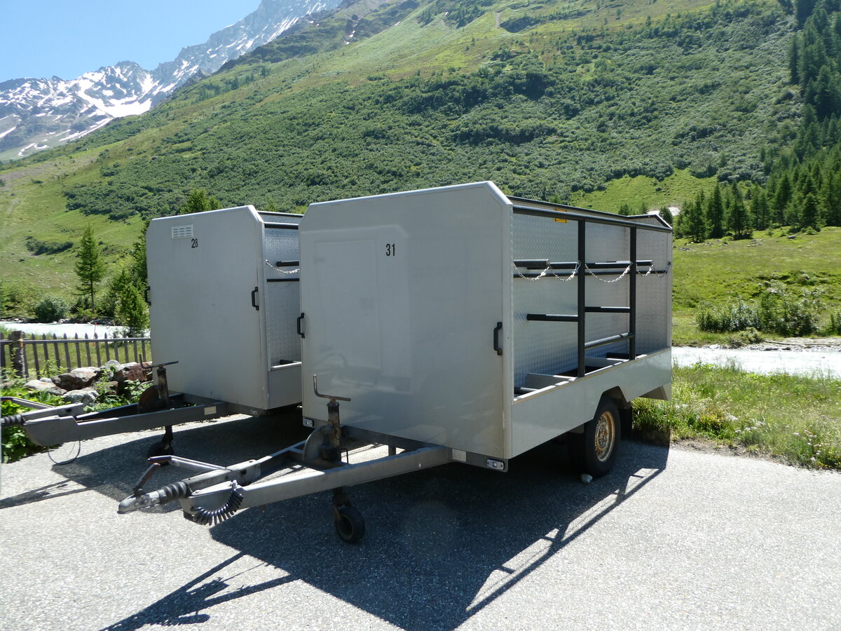 (252'047) - Jaggi, Kippel - Nr. 31/VS 8701 - Car-Tech Gep�ckanh�nger am 25. Juni 2023 auf der Fafleralp