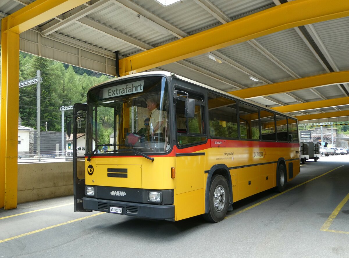 (252'077) - Oser, B�rchen - VS 93'575 - NAW/Lauber (ex Epiney, Ayer PID 1076) am 25. Juni 2023 beim Bahnhof Goppenstein