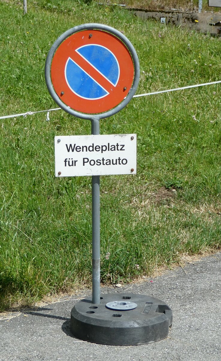 (252'178) - Wendeplatz f�r Postauto am 1. Juli 2023 in Abl�ndschen, Chappelematte