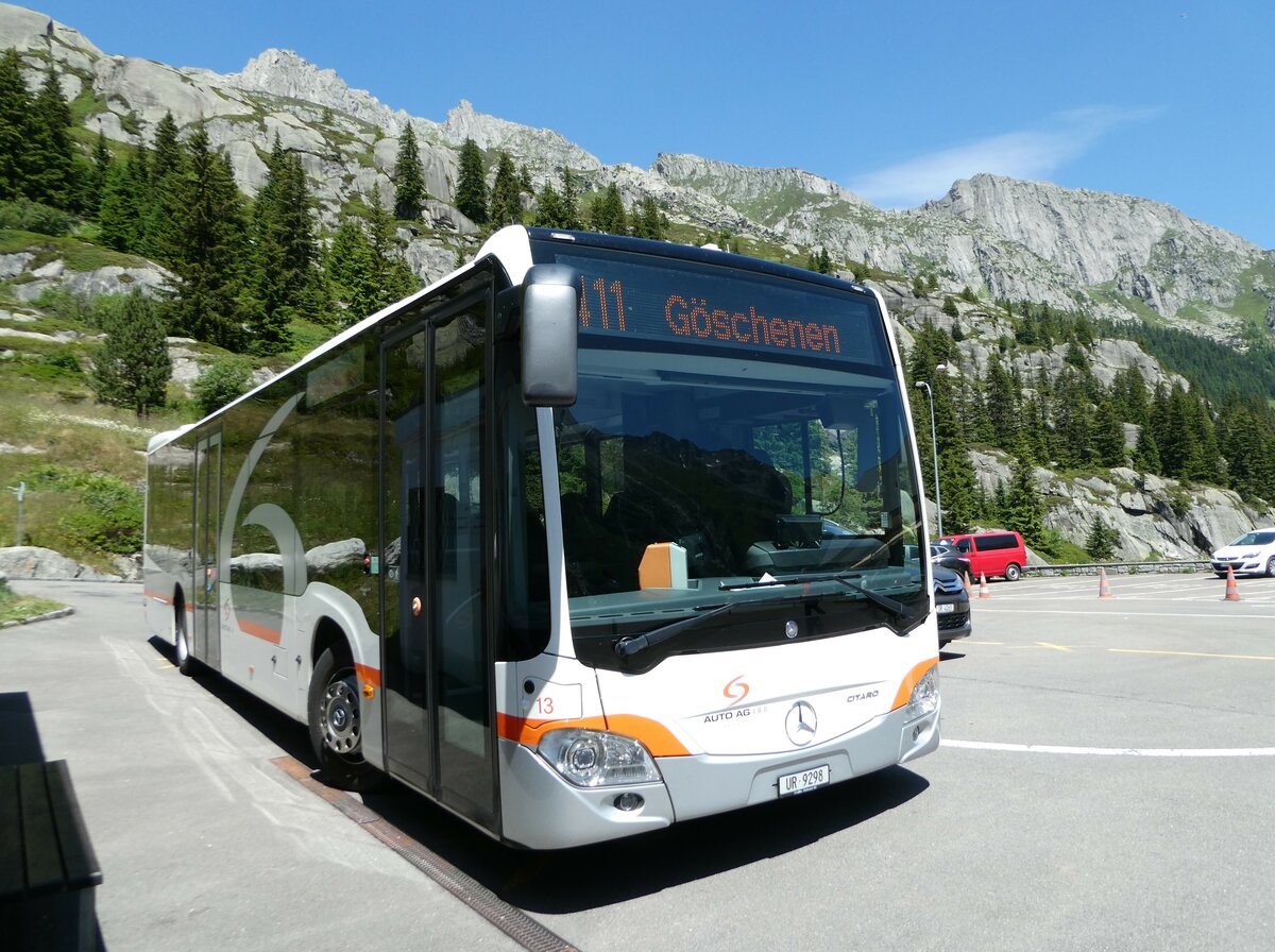 (252'550) - AAGU Altdorf - Nr. 13/UR 9298/PID 11'253 - Mercedes am 9. Juli 2023 in G�scheneralp, Dammagletscher