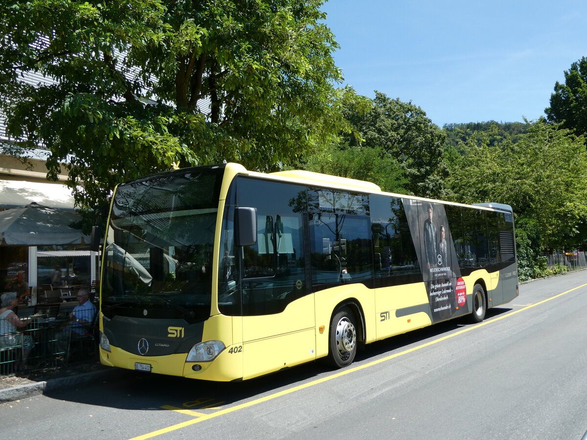 (252'650) - STI Thun - Nr. 402/BE 754'402 - Mercedes am 14. Juli 2023 bei der Schiffl�ndte Thun