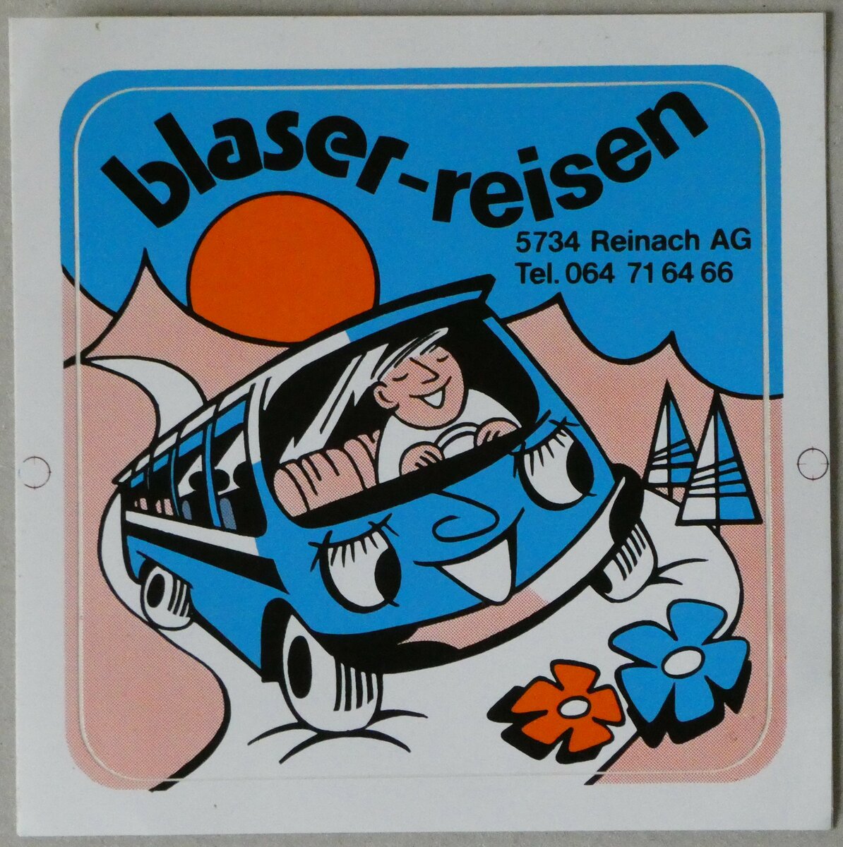 (252'914) - Kleber f�r Blaser-Reisen am 24. Juli 2023 in Thun