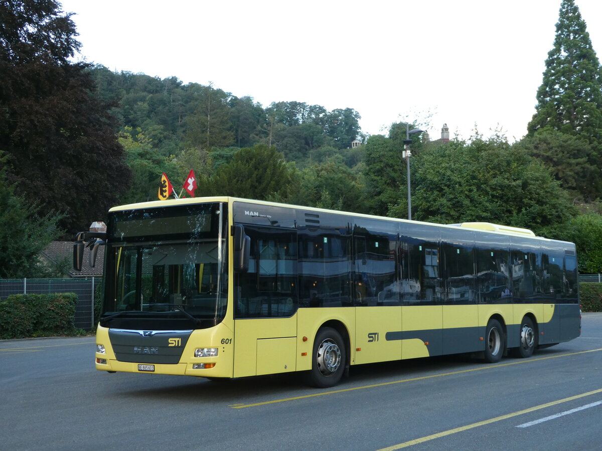(253'263) - STI Thun - Nr. 601/BE 865'601 - MAN am 31. Juli 2023 bei der Schiffl�ndte Thun