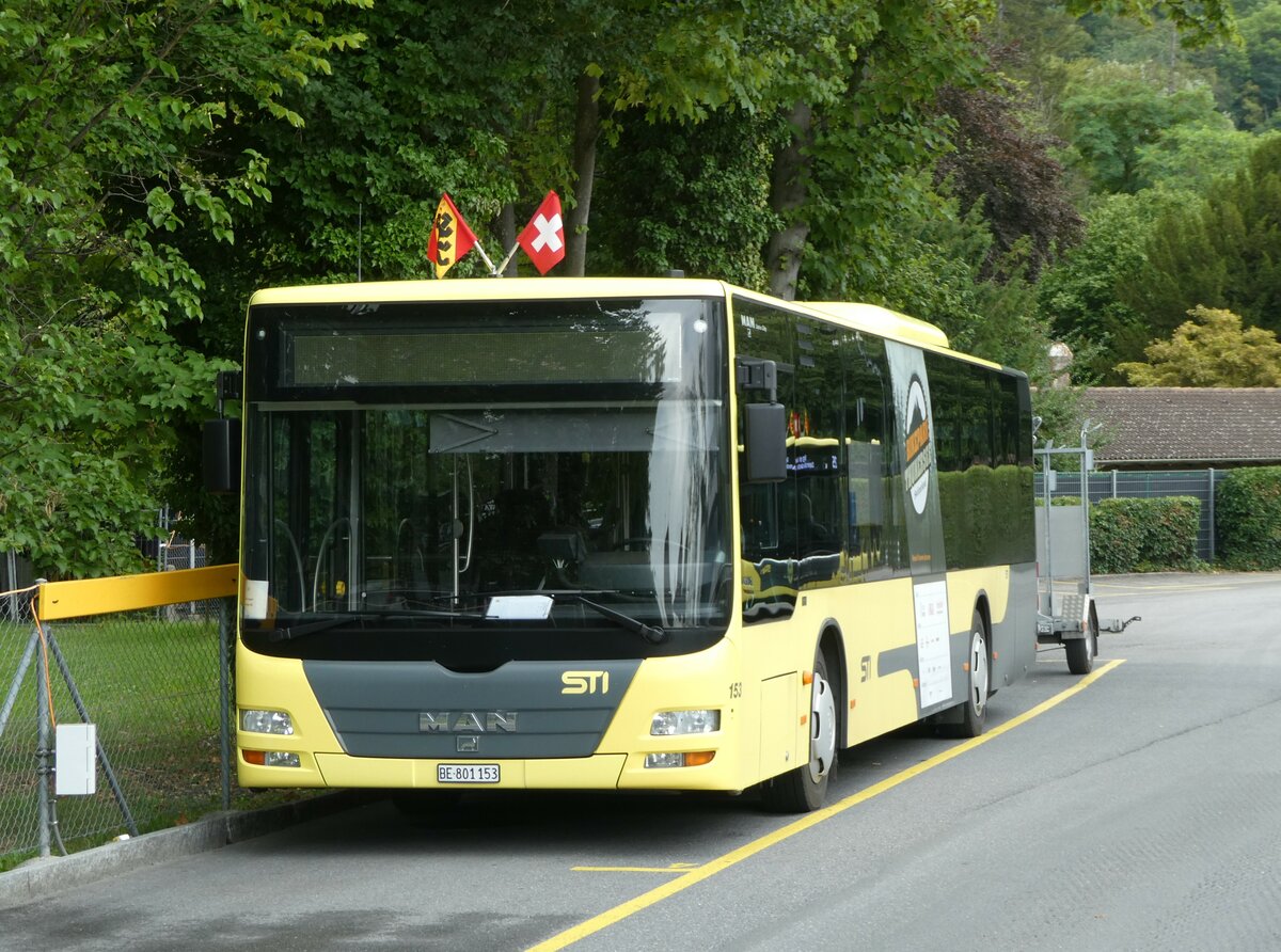 (253'267) - STI Thun - Nr. 153/BE 801'153 - MAN am 1. August 2023 bei der Schiffl�ndte Thun