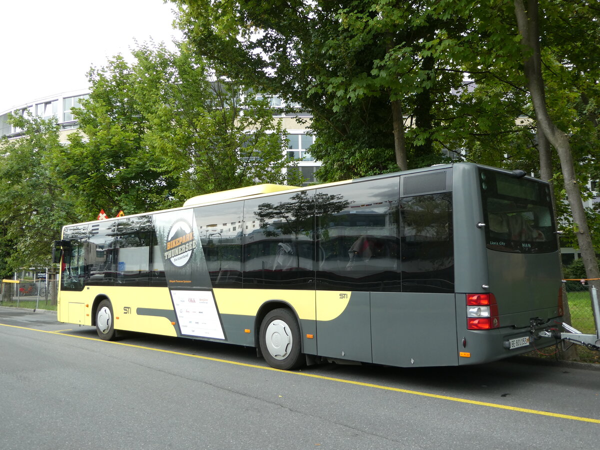 (253'274) - STI Thun - Nr. 153/BE 801'153 - MAN am 1. August 2023 bei der Schiffl�ndte Thun