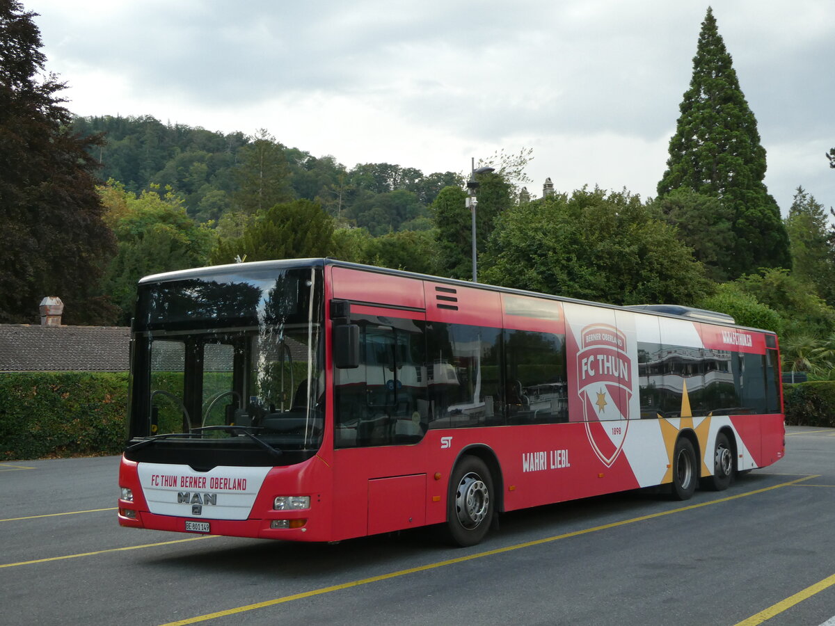 (253'656) - STI Thun - Nr. 149/BE 801'149 - MAN am 12. August 2023 bei der Schiffl�ndte Thun