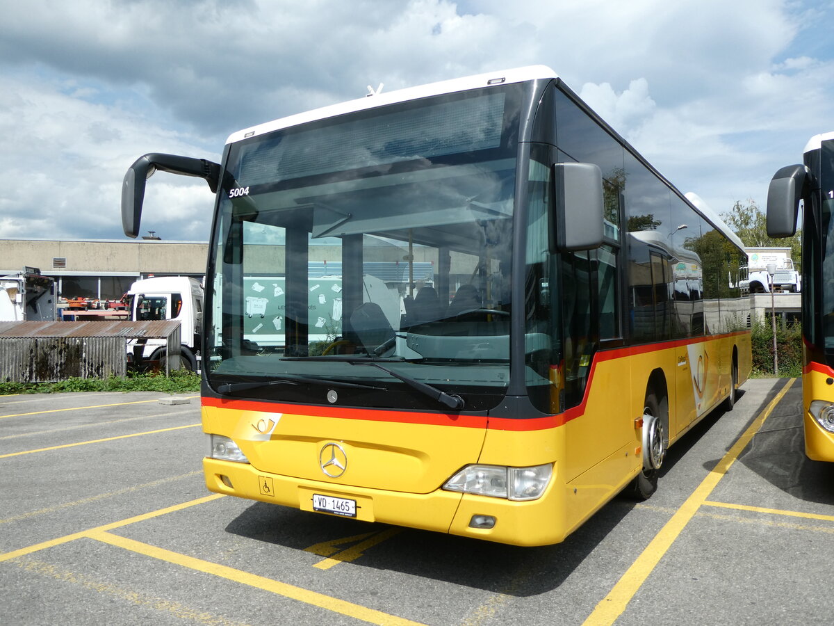 (253'748) - CarPostal Ouest - VD 1465/PID 5004 - Mercedes (ex TPB, S�deilles) am 12. August 2023 in Yverdon, Garage