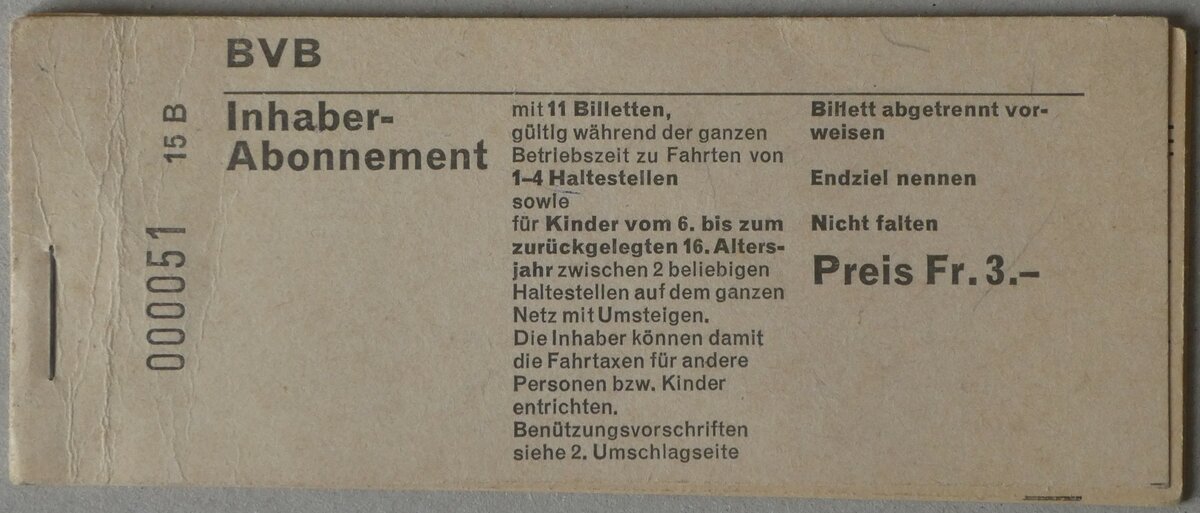 (253'773) - BVB-Inhaber-Abonnement am 13. August 2023 in Thun (B�chlein)