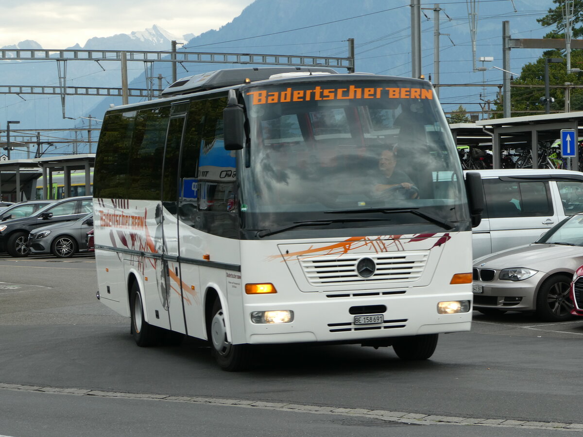(253'872) - Badertscher, Bern - BE 158'691 - Mercedes/Auw�rter am 17. August 2023 beim Bahnhof Thun