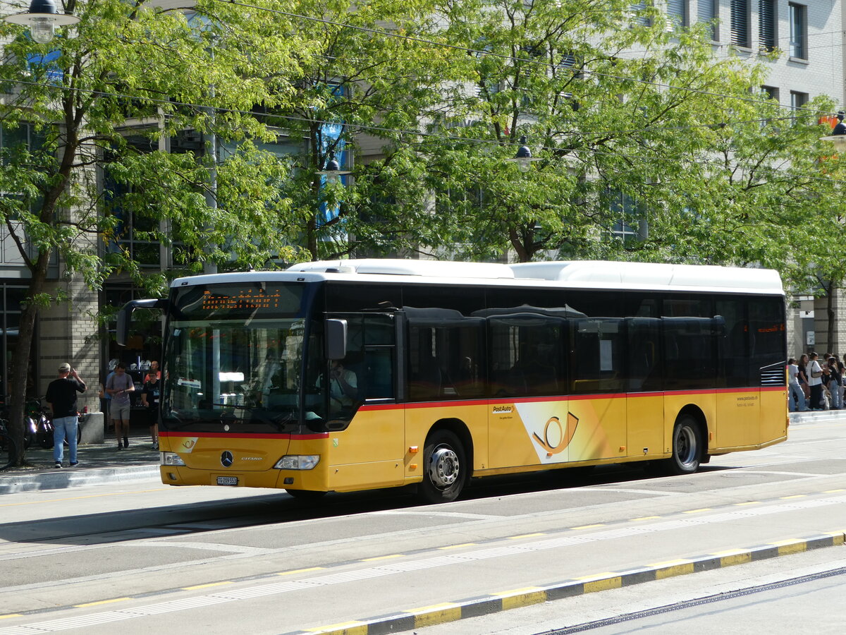 (253'878) - Rattin, Schlatt - TG 209'553/PID 4539 - Mercedes (ex Harz, D-Saarbr�cken; ex PostAuto Bern; ex AVG Meiringen Nr. 71) am 18. August 2023 beim Bahnhof Frauenfeld