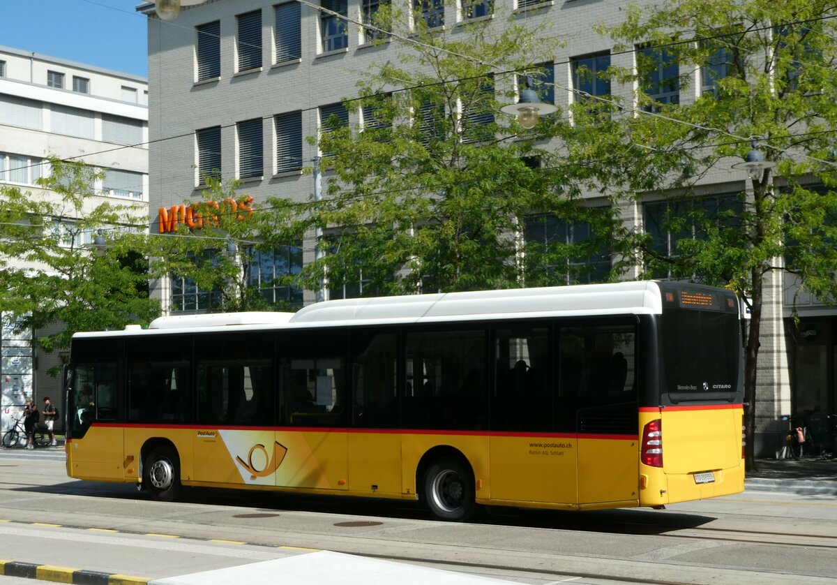 (253'880) - Rattin, Schlatt - TG 209'553/PID 4539 - Mercedes (ex Harz, D-Saarbr�cken; ex PostAuto Bern; ex AVG Meiringen Nr. 71) am 18. August 2023 beim Bahnhof Frauenfeld