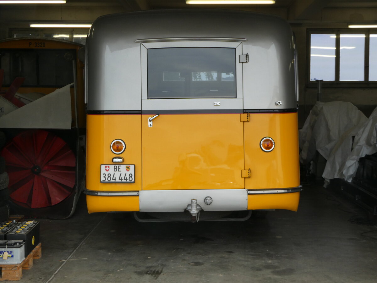 (254'170) - Museum f�r Kommunikation, Bern - BE 384'448 - Berna/Hess (ex P 22'026; ex P 1655) am 25. August 2023 in Mamishaus, Depot MfK