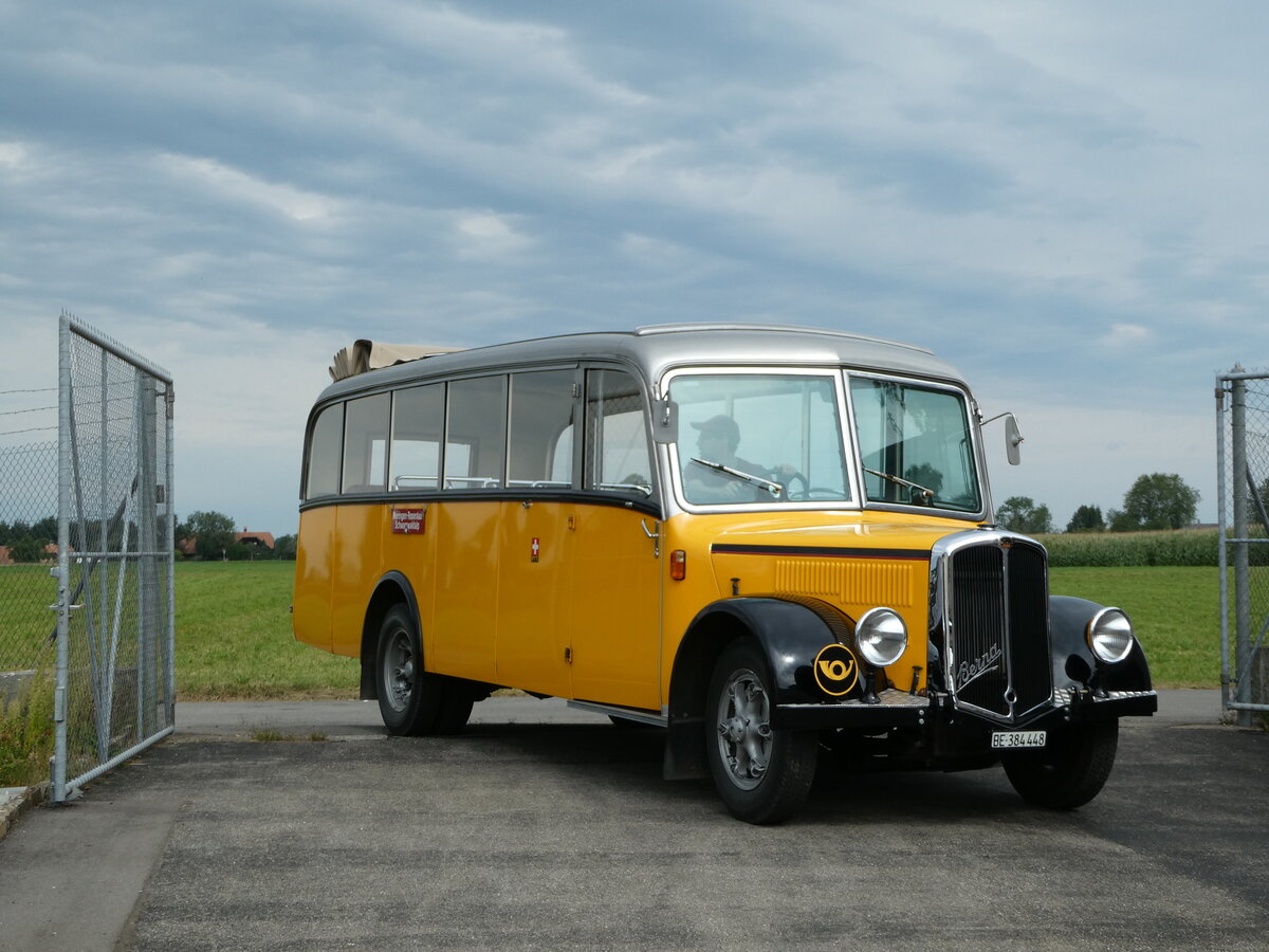(254'172) - Museum f�r Kommunikation, Bern - BE 384'448 - Berna/Hess (ex P 22'026; ex P 1655) am 25. August 2023 in Mamishaus, Depot MfK