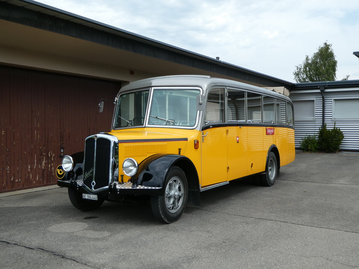 (254'195) - Museum f�r Kommunikation, Bern - BE 384'448 - Berna/Hess (ex P 22'026; ex P 1655) am 25. August 2023 in Mamishaus, Depot MfK