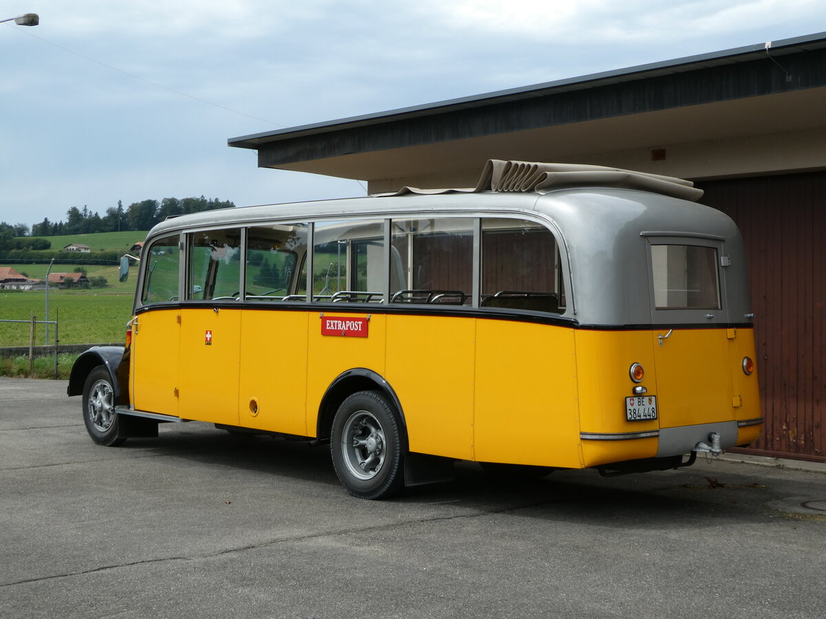 (254'198) - Museum f�r Kommunikation, Bern - BE 384'448 - Berna/Hess (ex P 22'026; ex P 1655) am 25. August 2023 in Mamishaus, Depot MfK