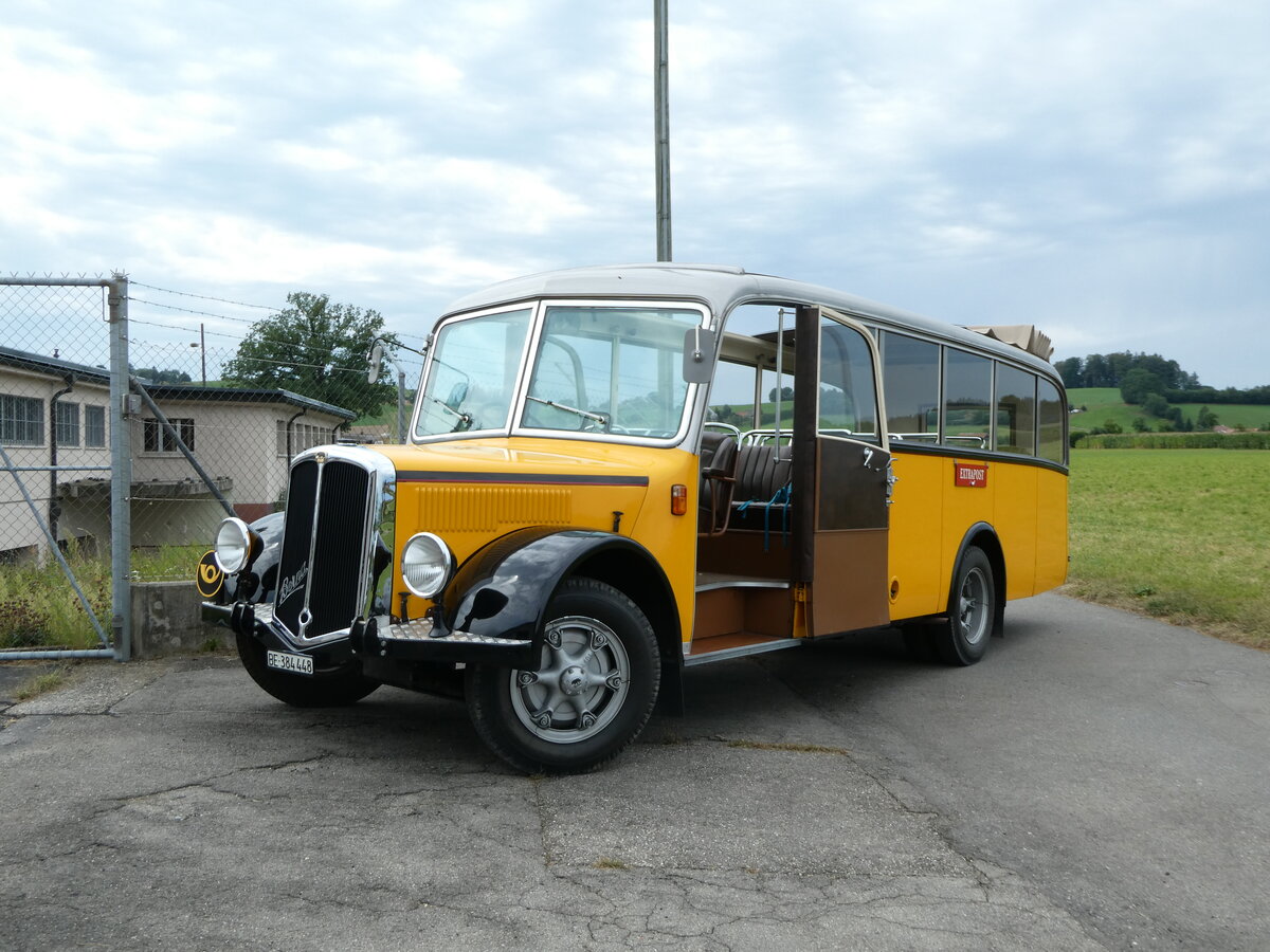 (254'206) - Museum f�r Kommunikation, Bern - BE 384'448 - Berna/Hess (ex P 22'026; ex P 1655) am 25. August 2023 in Mamishaus, Depot MfK