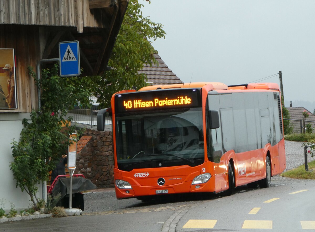 (254'285) - RBS Worblaufen - Nr. 9/BE 535'309 - Mercedes am 28. August 2023 in Allmendingen, K�serei