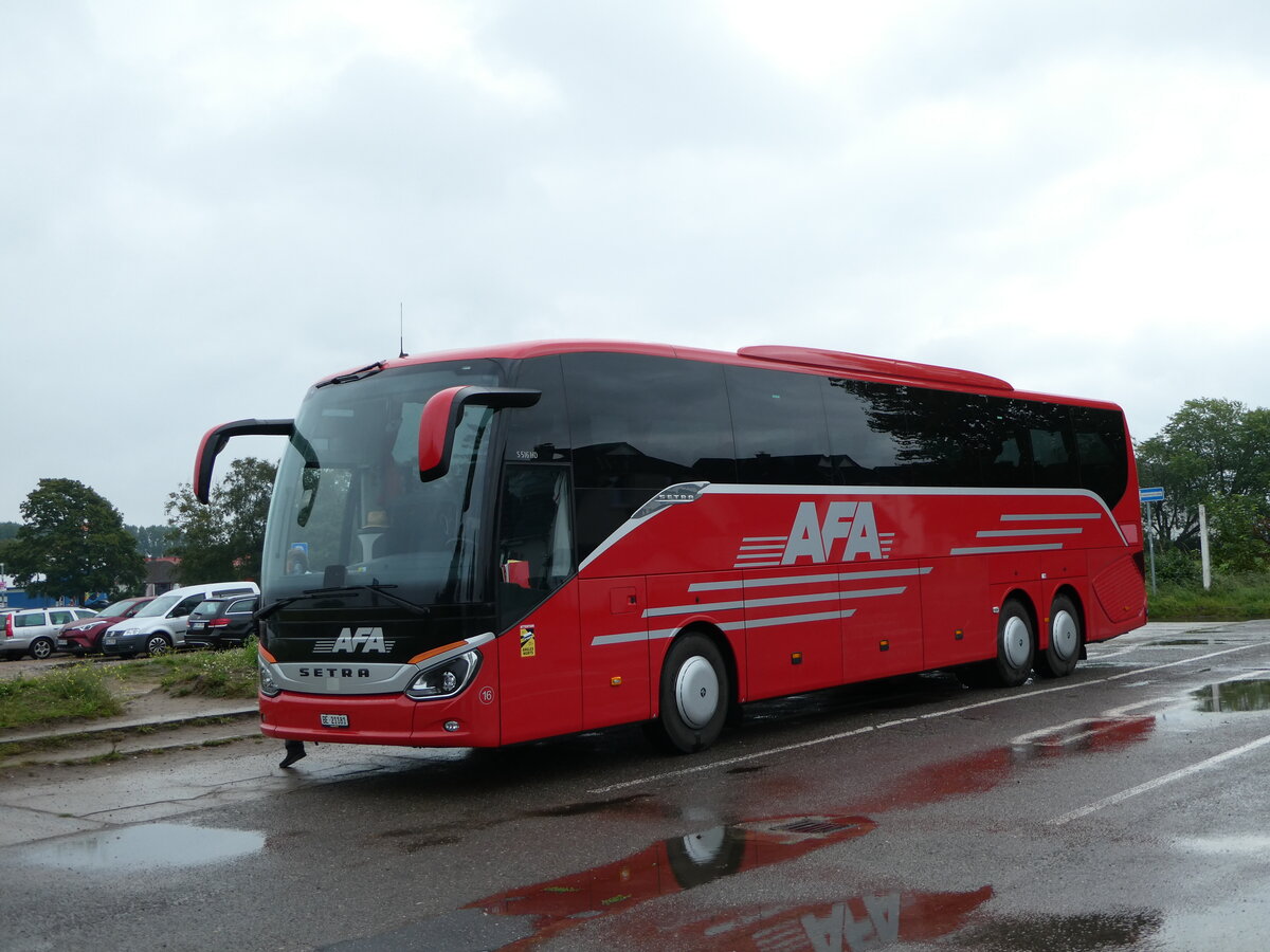 (254'422) - AFA Adelboden - Nr. 16/BE 21'181 - Setra am 31. August 2023 in Peenem�nde, Hafen