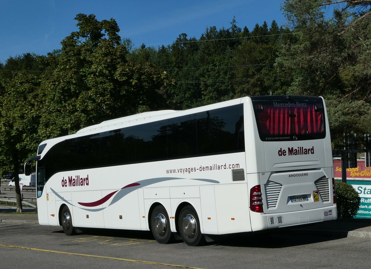(254'805) - Aus Frankreich: De Maillard, Gond-Pontouvre - Nr. 137/EQ 124 NN - Mercedes am 4. September 2023 in W�renlos, Rastst�tte