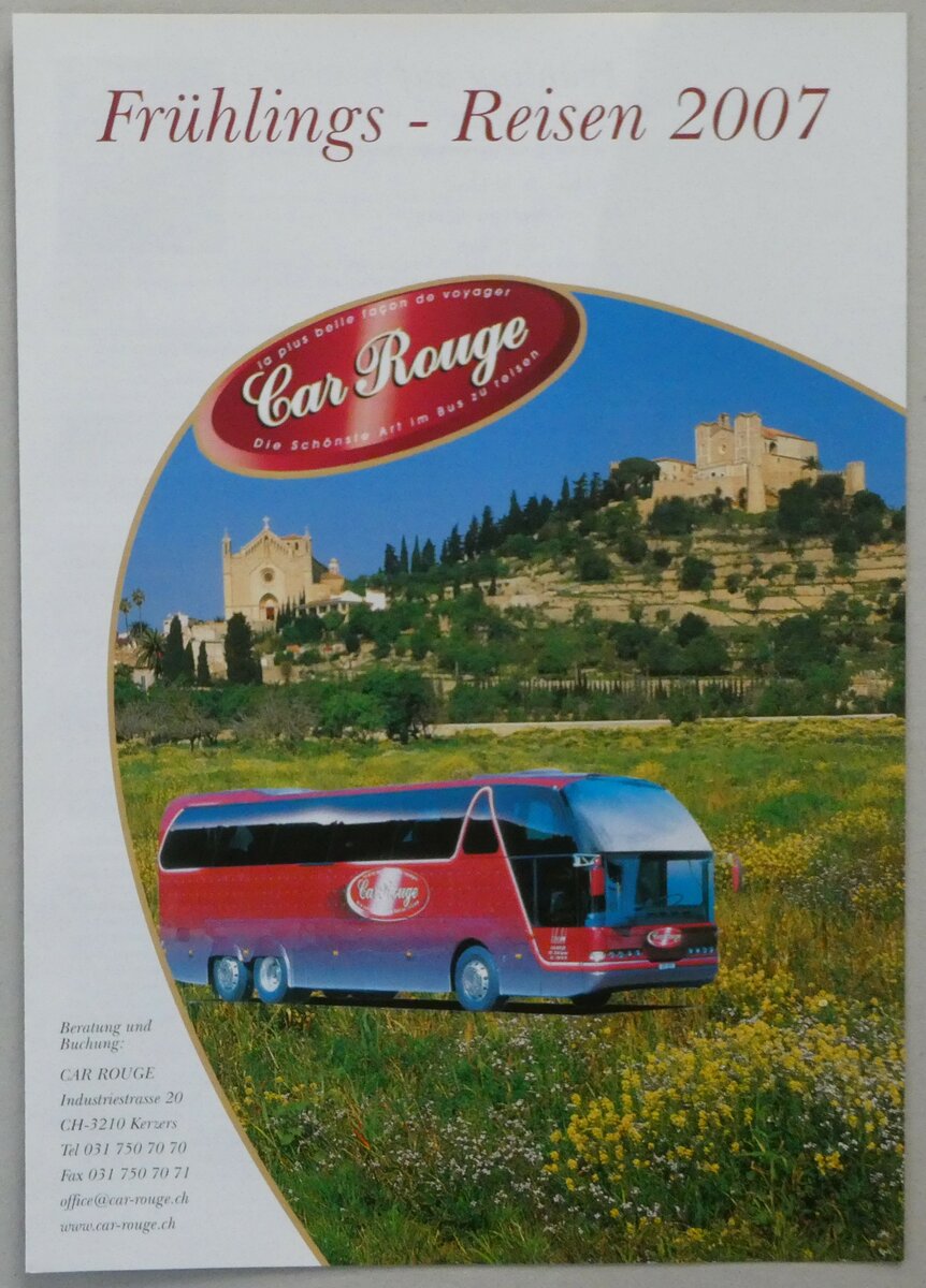 (254'836) - Car Rouge - Fr�hlings-Reisen 2007 am 5. September 2023 in Thun