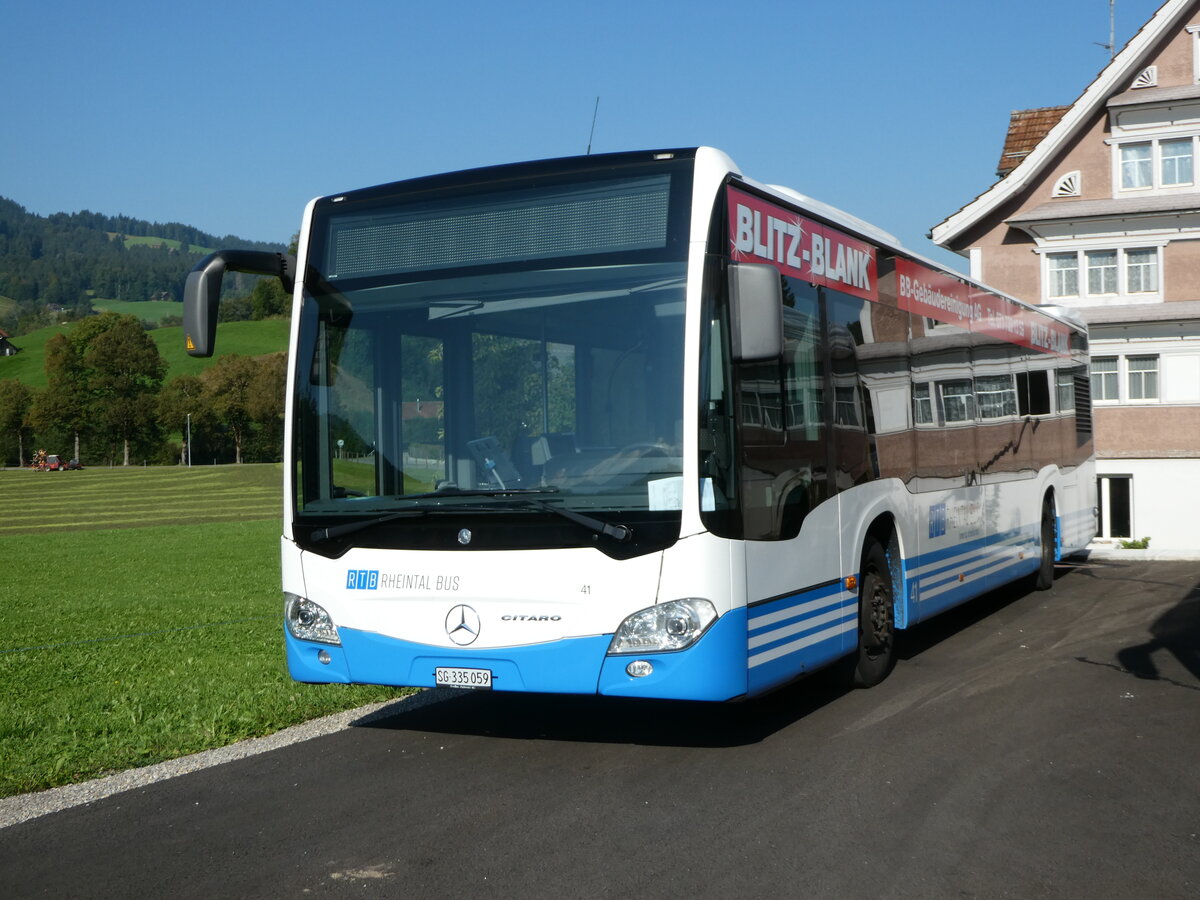 (254'952) - RTB Altst�tten - Nr. 41/SG 335'059 - Mercedes am 9. September 2023 in Nesslau, Altherr