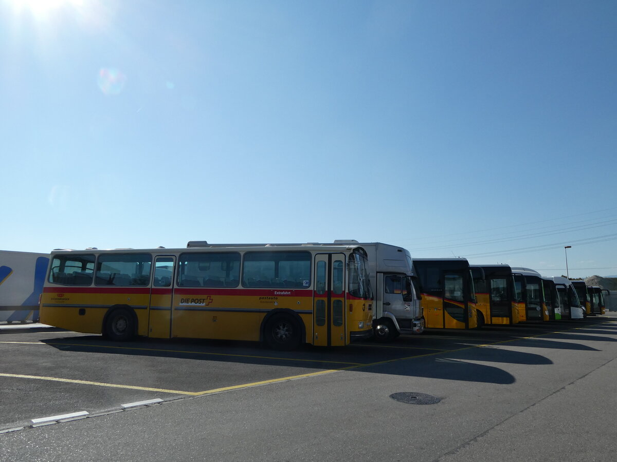 (255'026) - Eichenberger, B�singen - Saurer/R&J (ex Schlapp, Cottens; ex Ruklic, Schaffhausen; ex Heim, Flums PID 2717; ex Frigg, Zernez; ex 24'279) am 9. September 2023 in Kerzers, Interbus